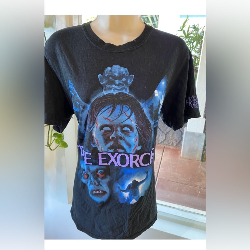 LAST CALL!!!Universal Studios Hollywood Horror Nights, Exorcist Tee100% cotton&m